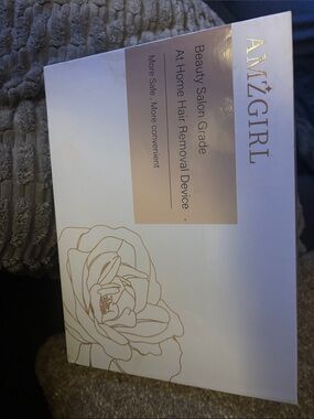 AMZGIRL Beauty Salon Grade At Home Hair Removal Device - White & Rose Gold